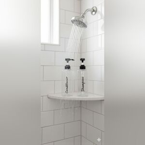 Refillable Shampoo And Conditioner Bottles (Clear 21oz)